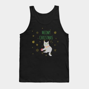 Meowy Christmas Tank Top